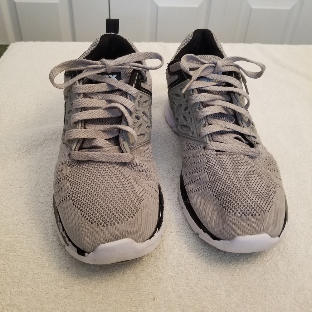 RBX Live Life Active Running Sneakers Men's Beige Kint Lace-Up Size 9.5 See Phot